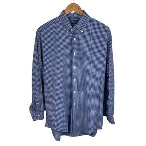 BF258 Men’s Polo Ralph Lauren Yarmouth Plaid Dress Shirt 16 32/33 L
